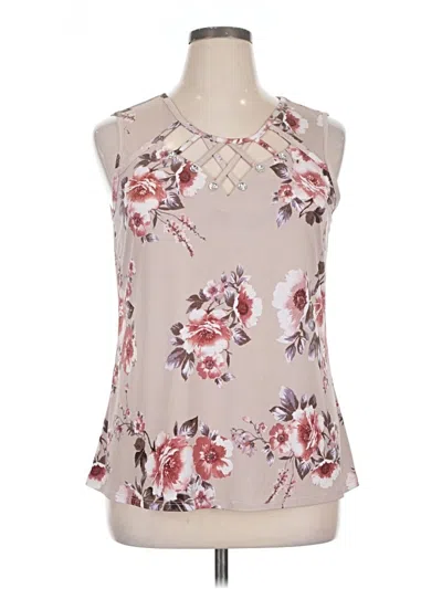 Pre-owned Diana Belle Sleeveless Blouse In Gray