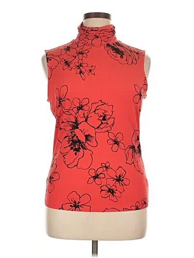 Pre-owned Diana Belle Sleeveless Blouse In Red