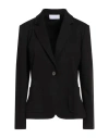 Diana Gallesi Woman Blazer Black Size 10 Viscose, Polyamide, Elastane In Black