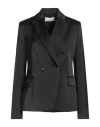 Diana Gallesi Woman Blazer Black Size 12 Polyester, Polyamide, Elastane