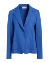 Diana Gallesi Woman Blazer Blue Size 10 Viscose, Polyamide, Elastane