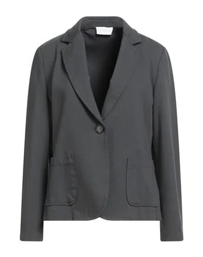 Diana Gallesi Woman Blazer Charcoal Size 10 Viscose, Polyamide, Elastane In Gray