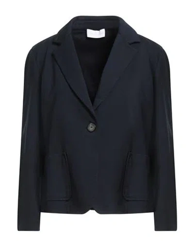 Diana Gallesi Woman Blazer Midnight Blue Size 10 Viscose, Polyamide, Elastane
