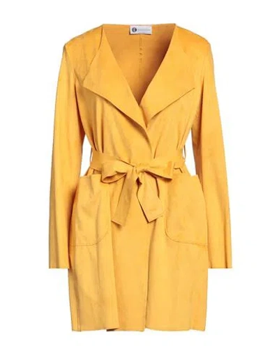 Diana Gallesi Woman Blazer Ocher Size 16 Polyester, Elastane In Yellow