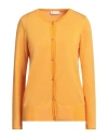 Diana Gallesi Woman Cardigan Apricot Size M Viscose, Polyamide In Orange