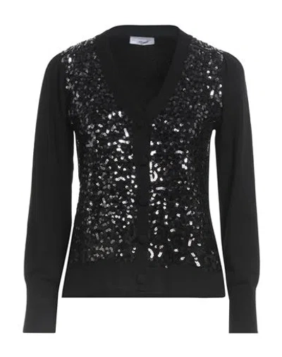 Diana Gallesi Woman Cardigan Black Size Xl Viscose, Polyester