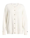Diana Gallesi Woman Cardigan Ivory Size Xl Viscose, Polyamide In Multi