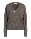 Diana Gallesi Woman Cardigan Military Green Size Xs Viscose, Polyamide In Green