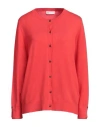 Diana Gallesi Woman Cardigan Red Size L Viscose, Polyamide