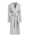 Diana Gallesi Woman Coat Light Grey Size 10 Virgin Wool, Polyamide, Cashmere In Gray