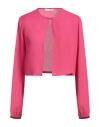 Diana Gallesi Woman Jacket Fuchsia Size 6 Polyester In Pink