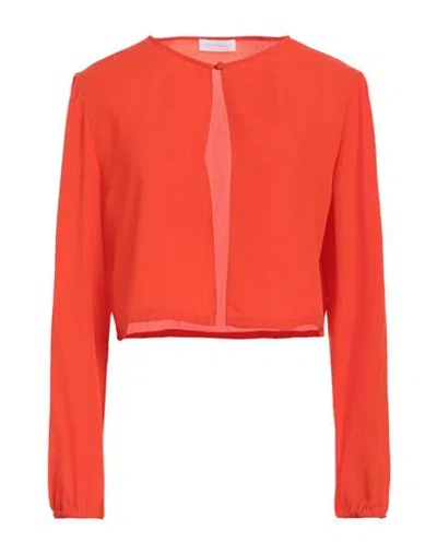 Diana Gallesi Woman Jacket Orange Size 10 Polyester
