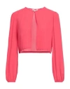 Diana Gallesi Woman Jacket Tomato Red Size 10 Polyester In Tomato Red