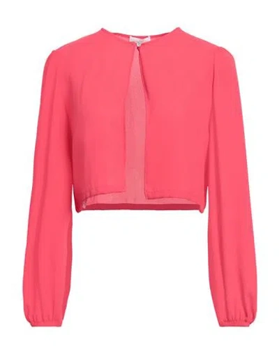 Diana Gallesi Woman Jacket Tomato Red Size 10 Polyester