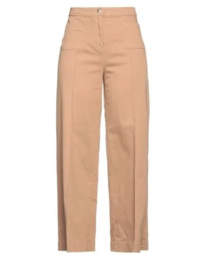 Diana Gallesi Woman Jeans Sand Size 14 Cotton, Elastomultiester, Elastane