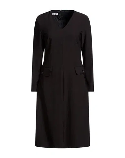 Diana Gallesi Woman Midi Dress Black Size 6 Polyester, Elastane