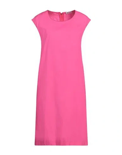 Diana Gallesi Woman Midi Dress Magenta Size 16 Cotton