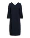 Diana Gallesi Woman Midi Dress Midnight Blue Size 8 Polyester, Elastane