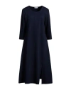 Diana Gallesi Woman Midi Dress Navy Size 14 Viscose, Polyamide, Elastane In Black