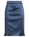 Diana Gallesi Woman Midi Skirt Blue Size 14 Acetate, Polyamide, Elastane In Blue