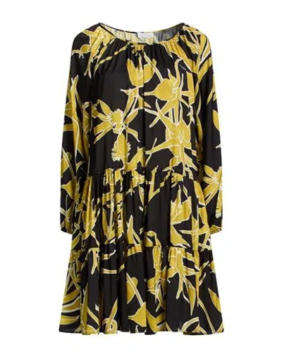 Diana Gallesi Woman Mini Dress Black Size 2 Polyester
