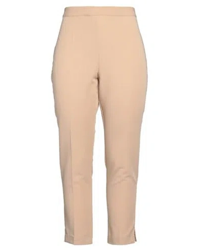 Diana Gallesi Woman Pants Beige Size 14 Polyester, Viscose, Elastane