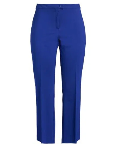 Diana Gallesi Woman Pants Blue Size 14 Viscose, Polyamide, Elastane