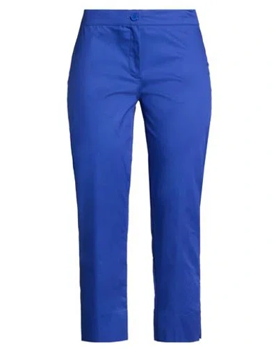 Diana Gallesi Woman Pants Blue Size 4 Cotton, Polyamide, Elastane