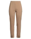 Diana Gallesi Woman Pants Camel Size 8 Viscose, Polyamide, Elastane In Sand