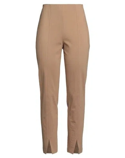 Diana Gallesi Woman Pants Camel Size 8 Viscose, Polyamide, Elastane In Sand