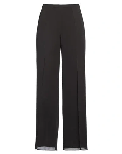 Diana Gallesi Woman Pants Charcoal Size 10 Polyester In Black