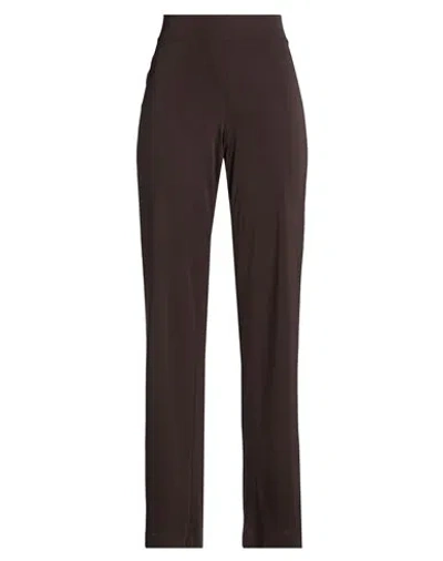 Diana Gallesi Woman Pants Chocolate Brown Size 6 Polyester