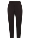 Diana Gallesi Woman Pants Dark Brown Size 10 Polyester, Elastane In Brown