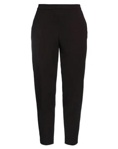 Diana Gallesi Woman Pants Dark Brown Size 10 Polyester, Elastane
