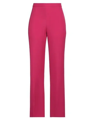 Diana Gallesi Woman Pants Fuchsia Size 12 Polyester, Elastane In Pink