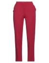 Diana Gallesi Woman Pants Garnet Size 12 Polyester, Elastane In Red