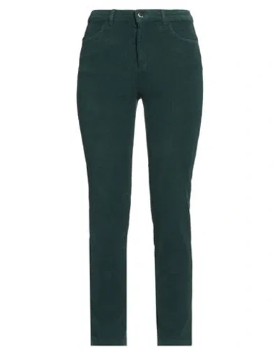 Diana Gallesi Woman Pants Green Size 12 Cotton, Elastane