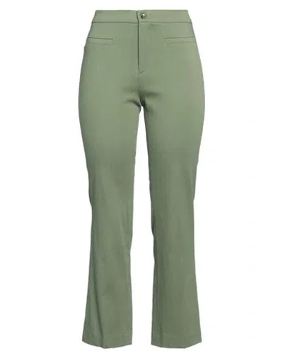 Diana Gallesi Woman Pants Green Size 14 Cotton, Viscose, Elastane