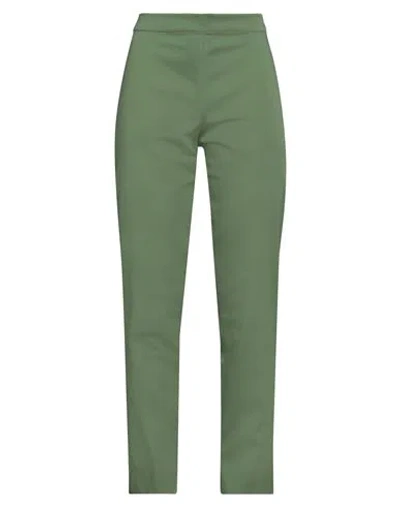 Diana Gallesi Woman Pants Green Size 4 Cotton, Polyester, Elastane