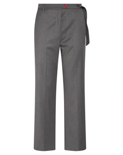 Diana Gallesi Woman Pants Grey Size 4 Polyester, Viscose, Elastane In Gray