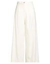 Diana Gallesi Woman Pants Ivory Size 10 Polyester, Viscose, Elastane In Neutral