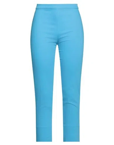 Diana Gallesi Woman Pants Light Blue Size 6 Cotton, Polyamide, Elastane