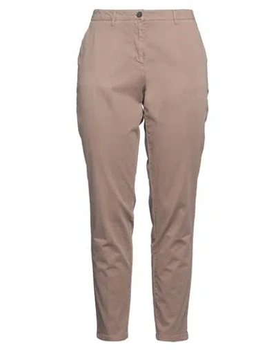 Diana Gallesi Woman Pants Light Brown Size 14 Cotton, Elastane In Beige