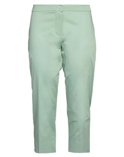Diana Gallesi Woman Pants Light Green Size 8 Cotton, Elastane