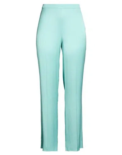 Diana Gallesi Woman Pants Light Green Size 14 Viscose In Blue