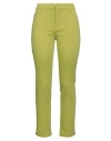 Diana Gallesi Woman Pants Light Green Size 2 Cotton, Viscose, Elastane In Green