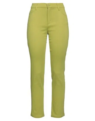 Diana Gallesi Woman Pants Light Green Size 2 Cotton, Viscose, Elastane