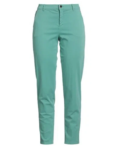 Diana Gallesi Woman Pants Light Green Size 8 Cotton, Elastane