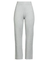 Diana Gallesi Woman Pants Light Grey Size L Cotton, Viscose, Polyamide, Elastane In Gray