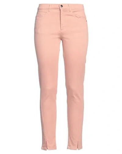 Diana Gallesi Woman Pants Light Pink Size 8 Cotton, Elastomultiester, Elastane
